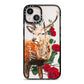 Personalised Deer Name iPhone 13 Black Impact Case on Silver phone