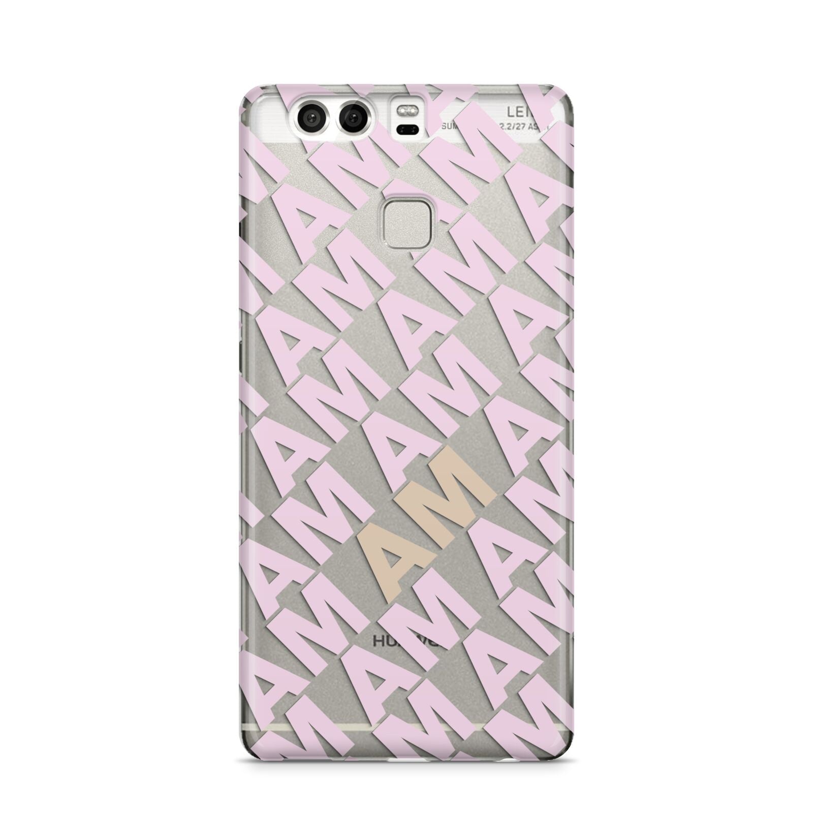 Personalised Diagonal Bold Initials Huawei P9 Case