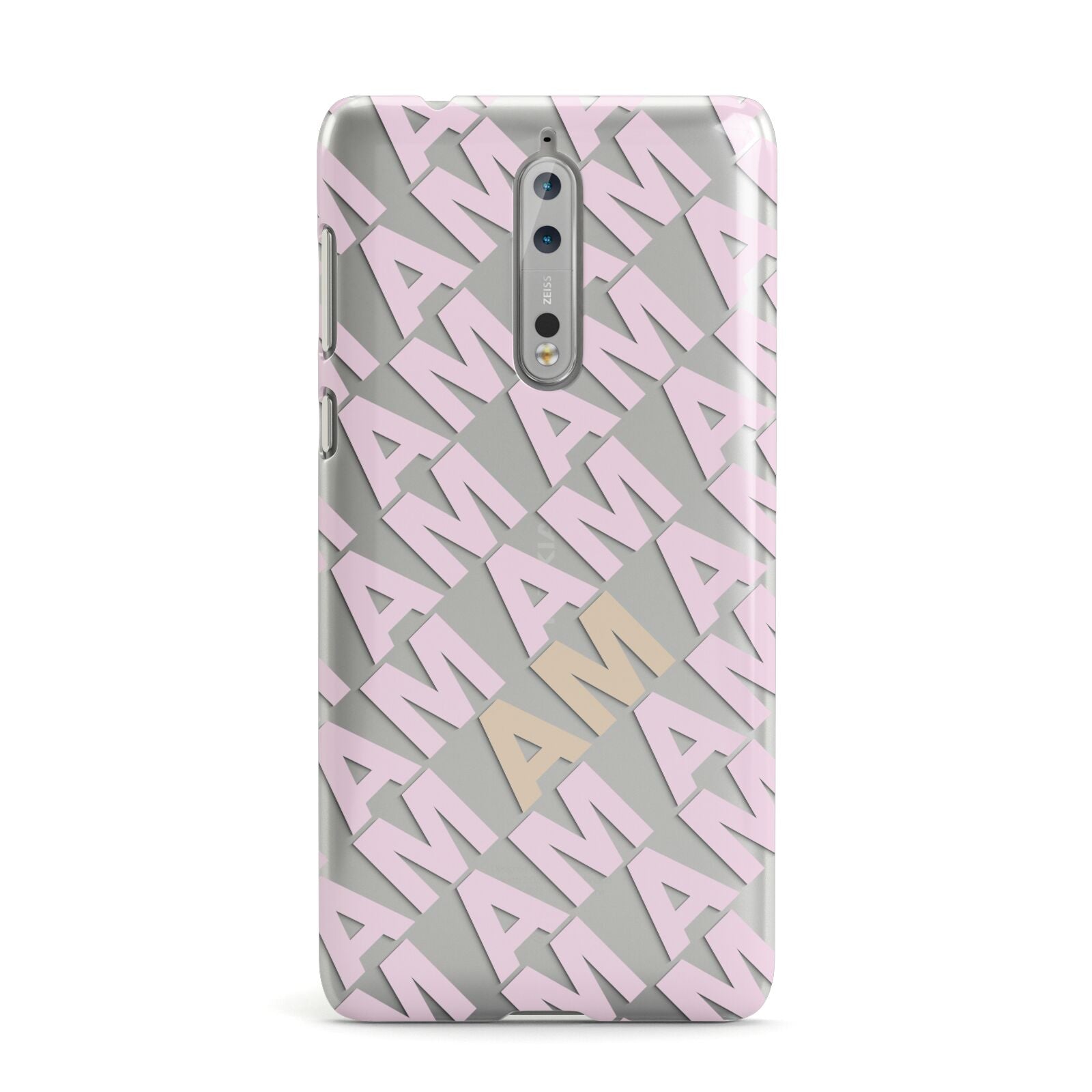 Personalised Diagonal Bold Initials Nokia Case