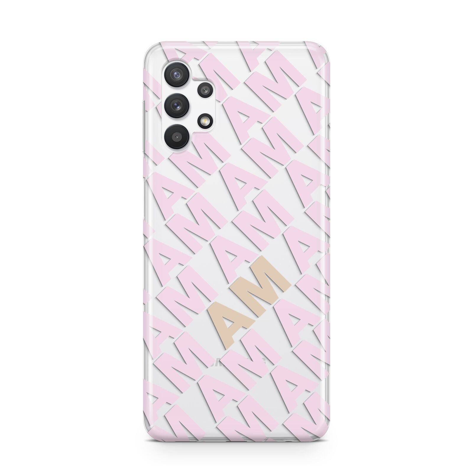 Personalised Diagonal Bold Initials Samsung A32 5G Case