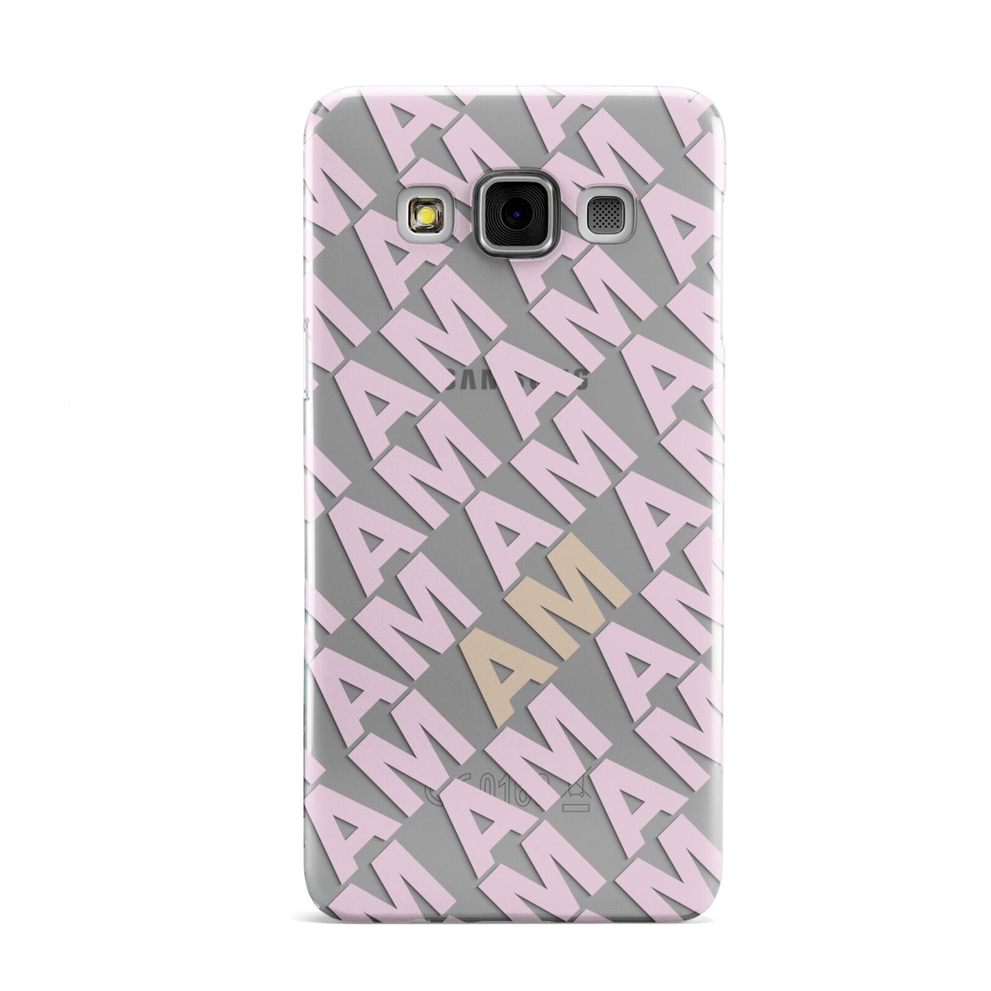 Personalised Diagonal Bold Initials Samsung Galaxy A3 Case