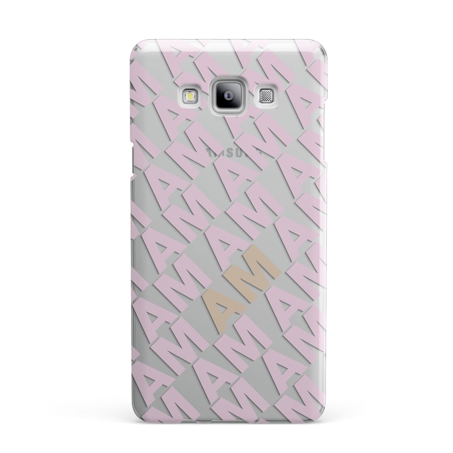 Personalised Diagonal Bold Initials Samsung Galaxy A7 2015 Case