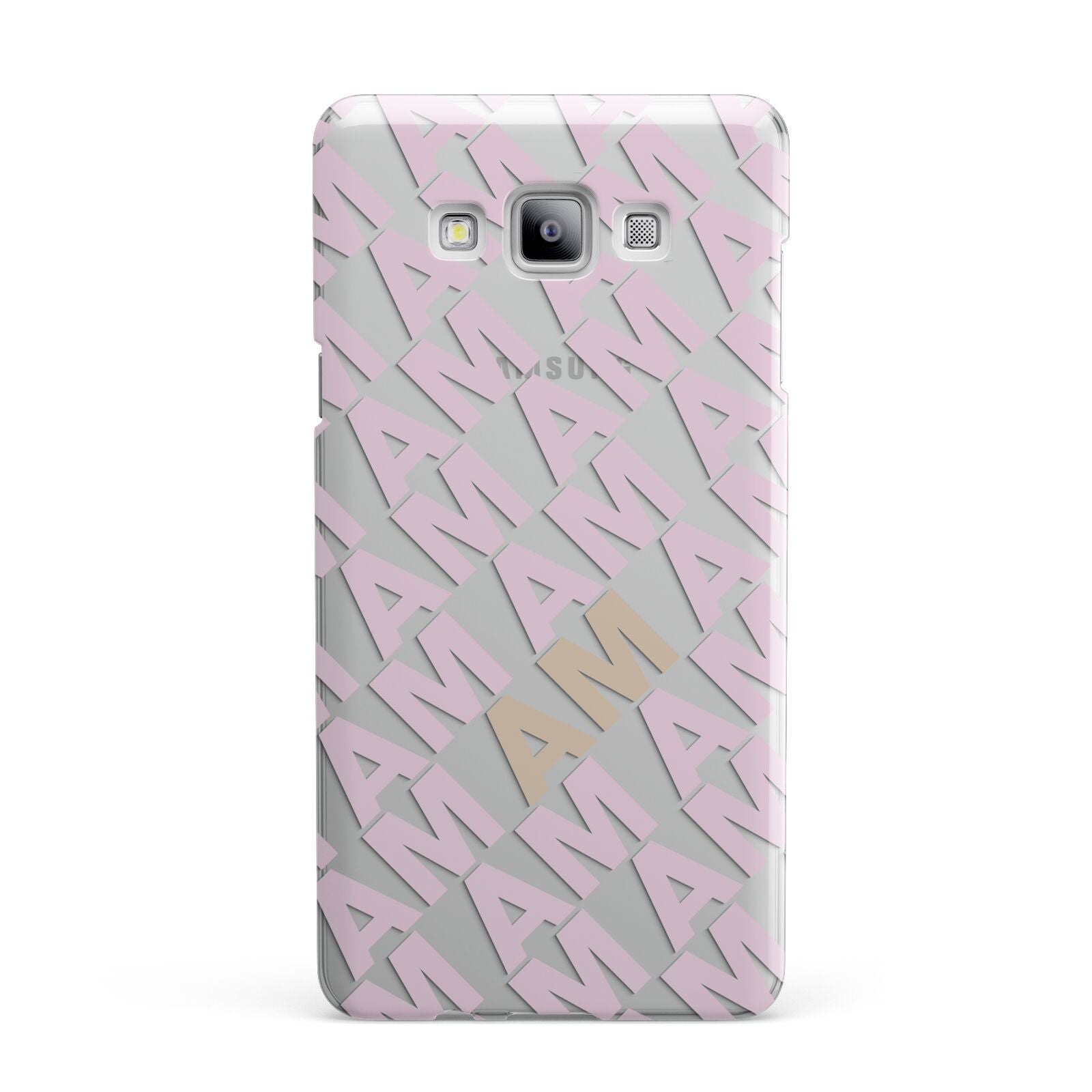 Personalised Diagonal Bold Initials Samsung Galaxy A7 2015 Case