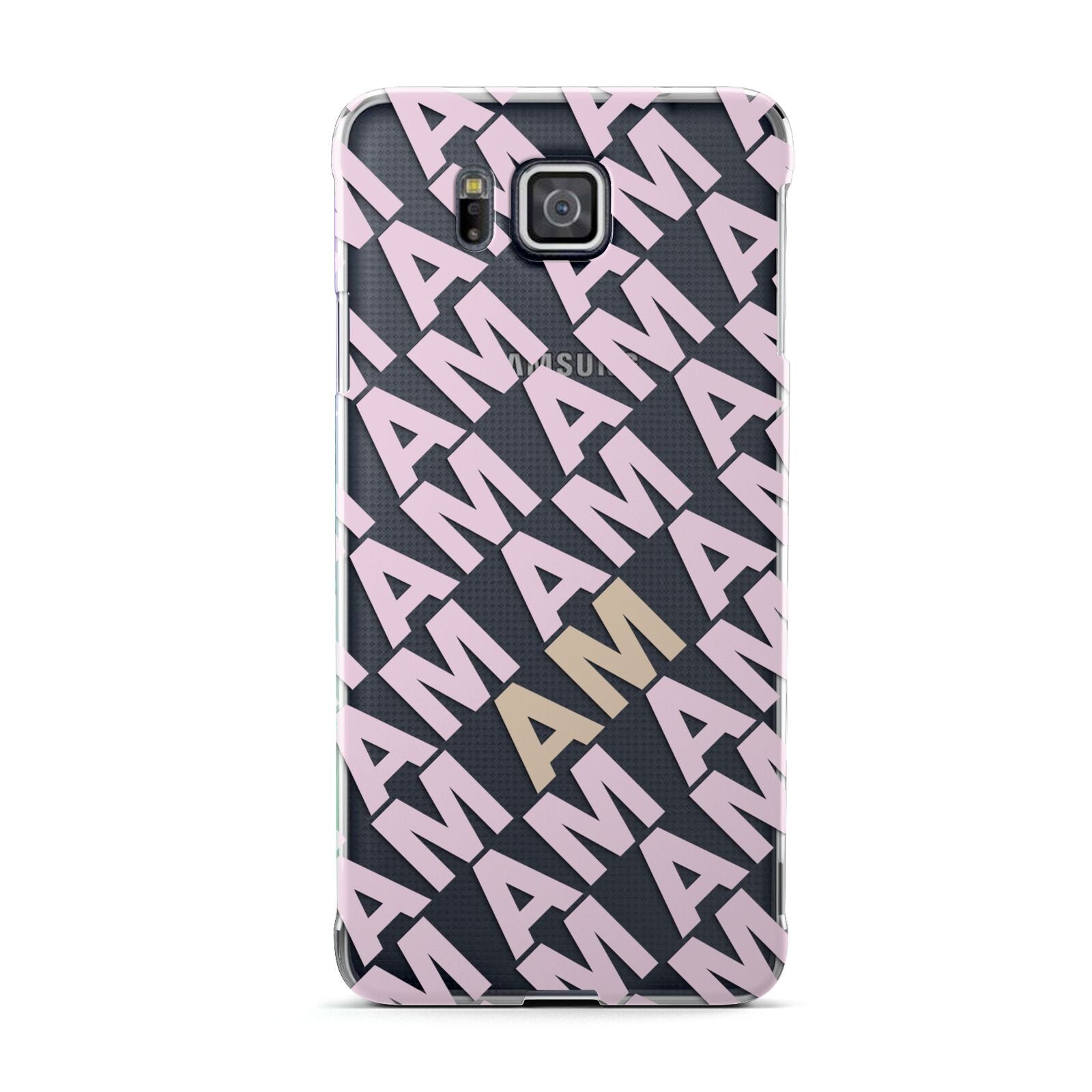 Personalised Diagonal Bold Initials Samsung Galaxy Alpha Case