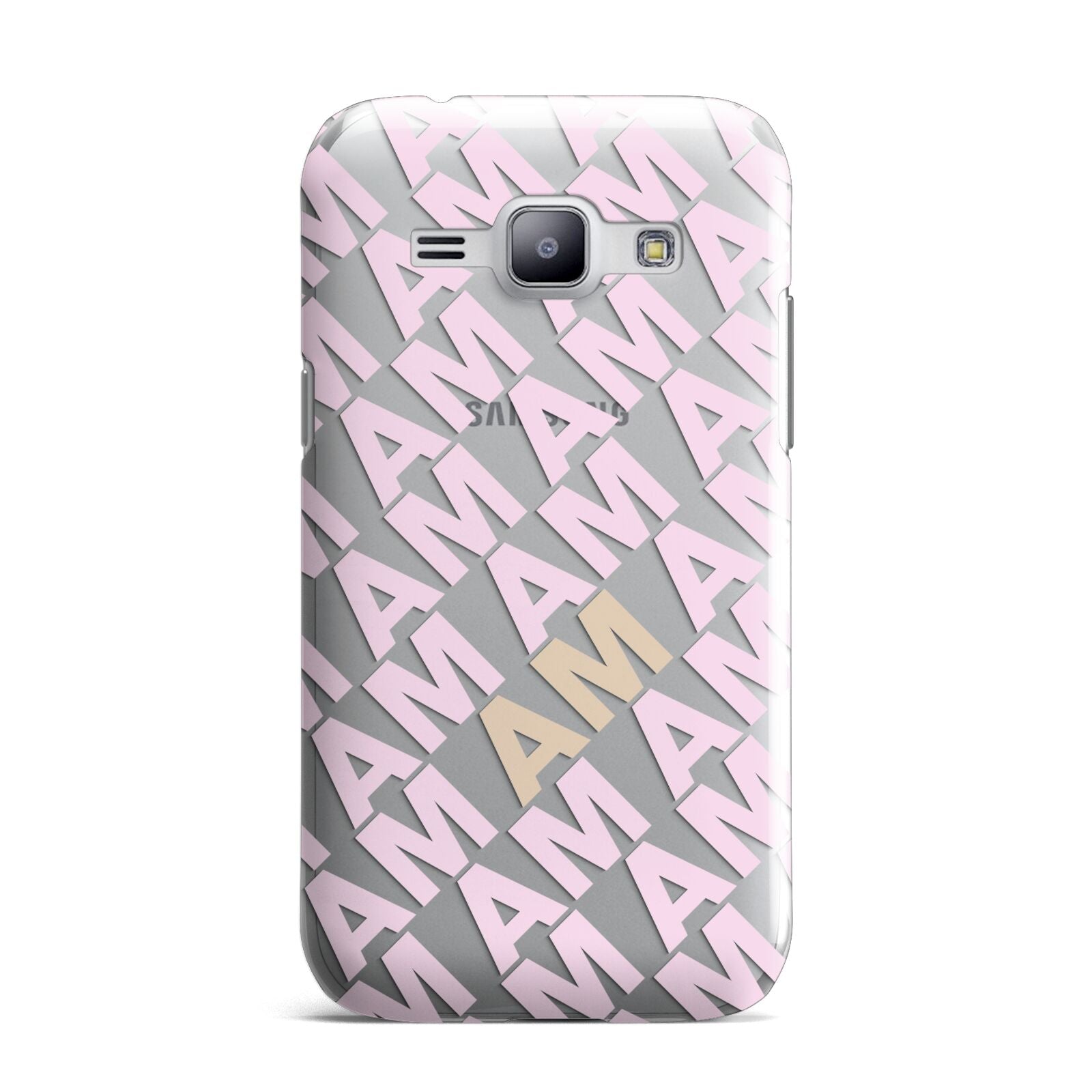 Personalised Diagonal Bold Initials Samsung Galaxy J1 2015 Case