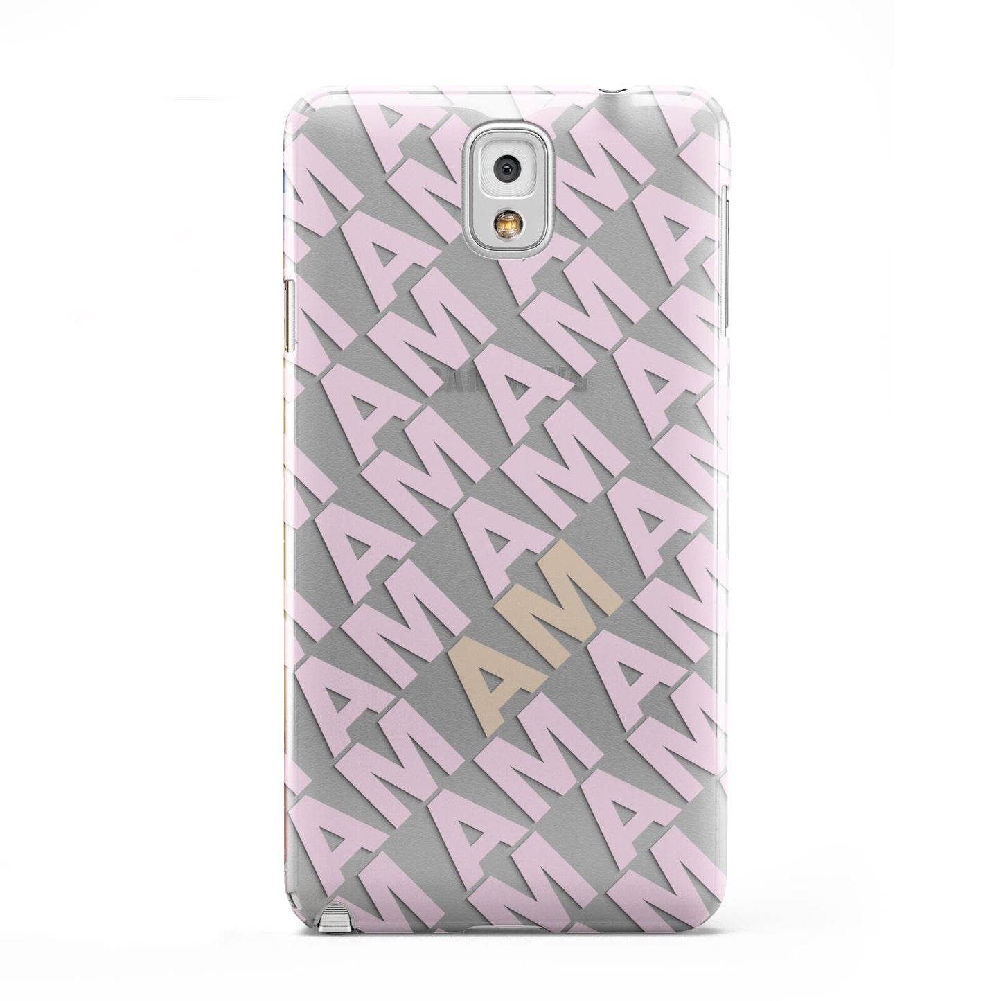 Personalised Diagonal Bold Initials Samsung Galaxy Note 3 Case