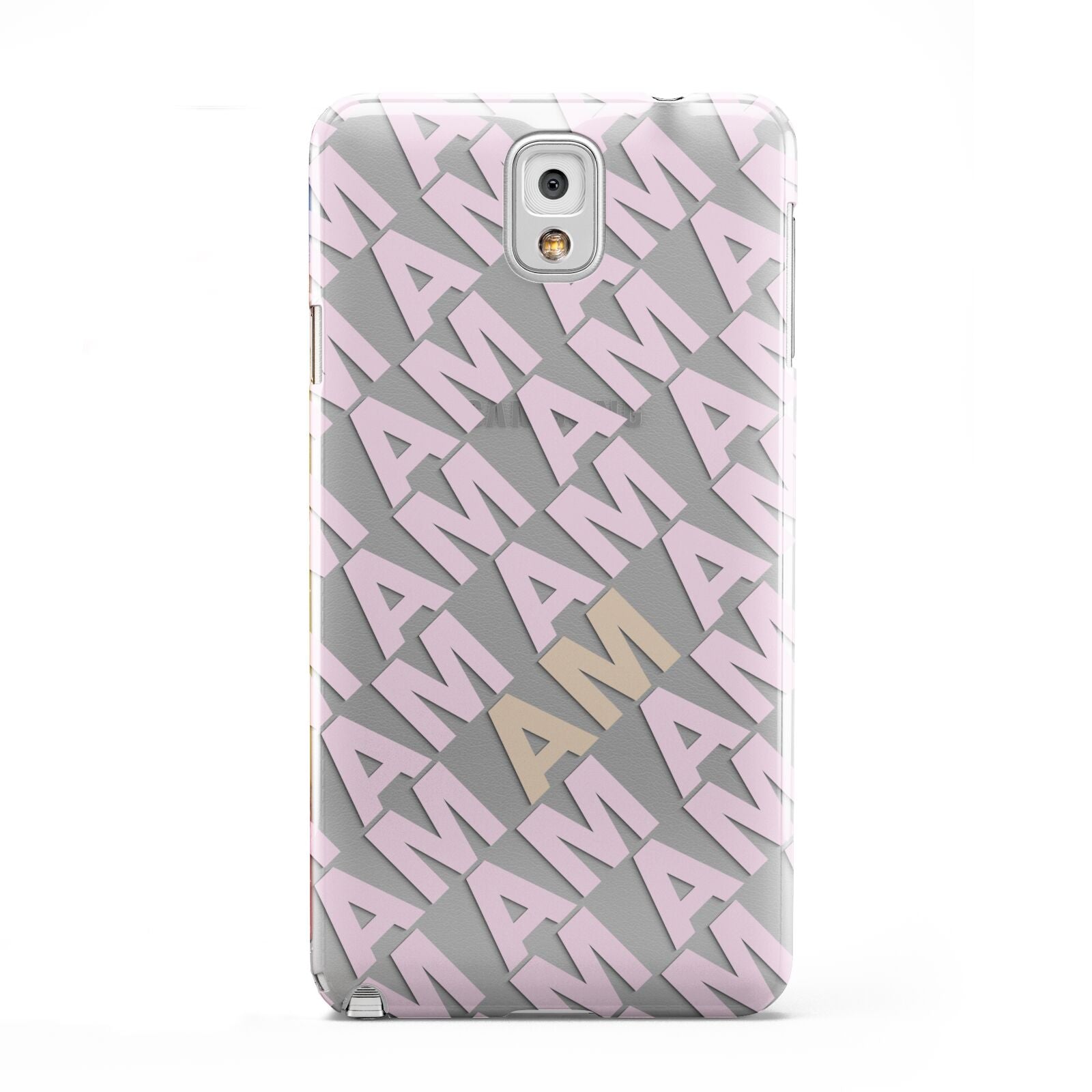 Personalised Diagonal Bold Initials Samsung Galaxy Note 3 Case