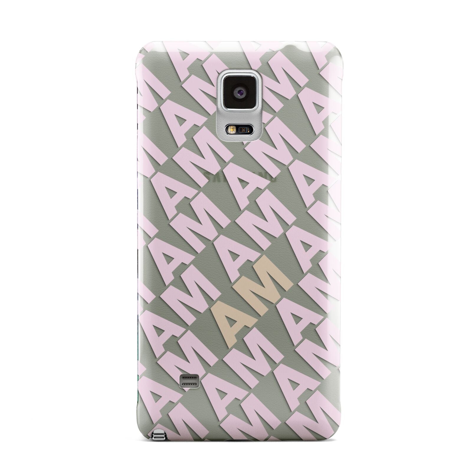 Personalised Diagonal Bold Initials Samsung Galaxy Note 4 Case