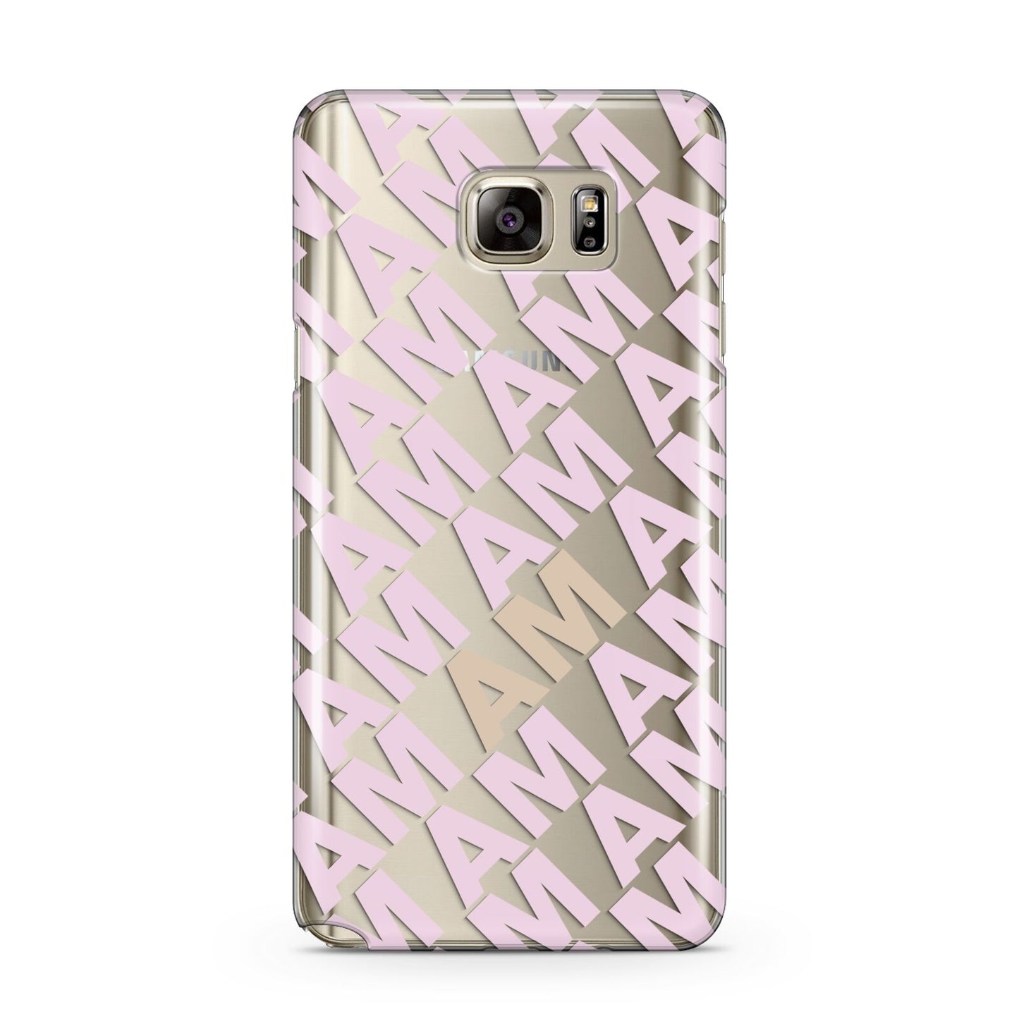 Personalised Diagonal Bold Initials Samsung Galaxy Note 5 Case