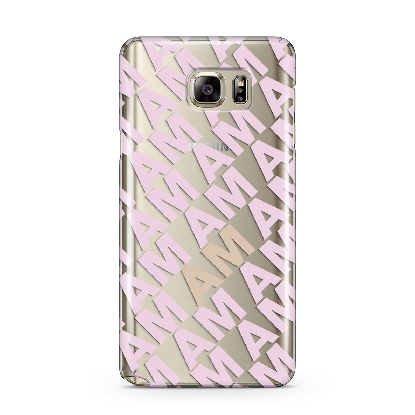 Personalised Diagonal Bold Initials Samsung Galaxy Note 5 Case
