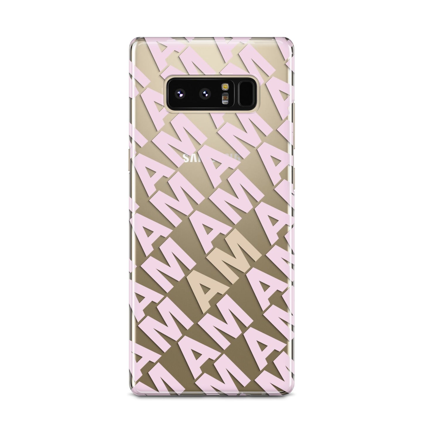 Personalised Diagonal Bold Initials Samsung Galaxy Note 8 Case
