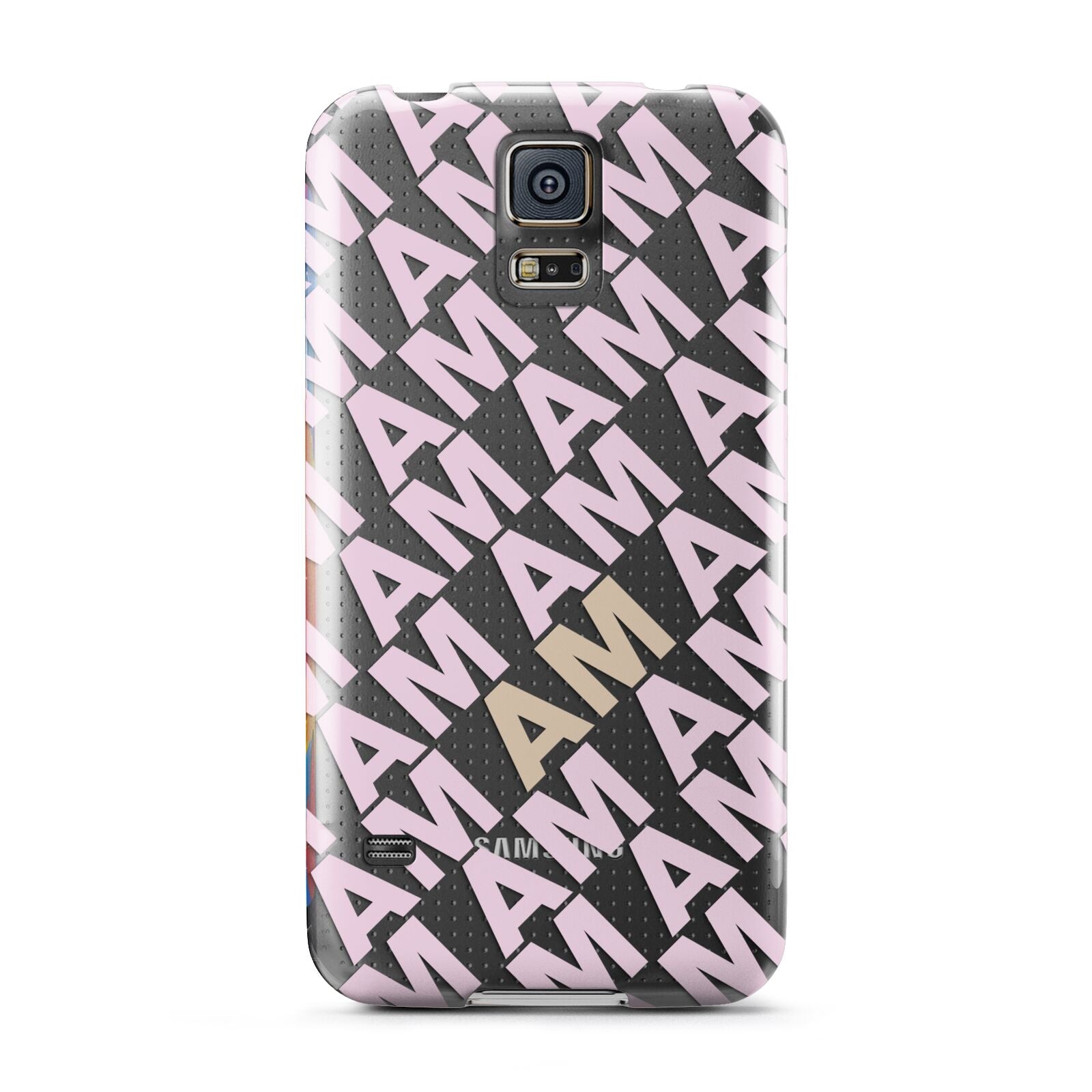 Personalised Diagonal Bold Initials Samsung Galaxy S5 Case