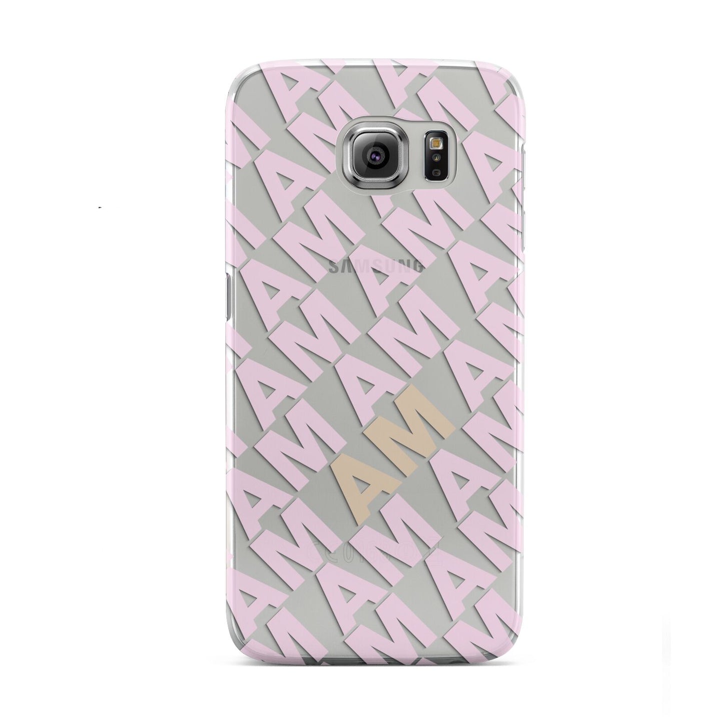 Personalised Diagonal Bold Initials Samsung Galaxy S6 Case
