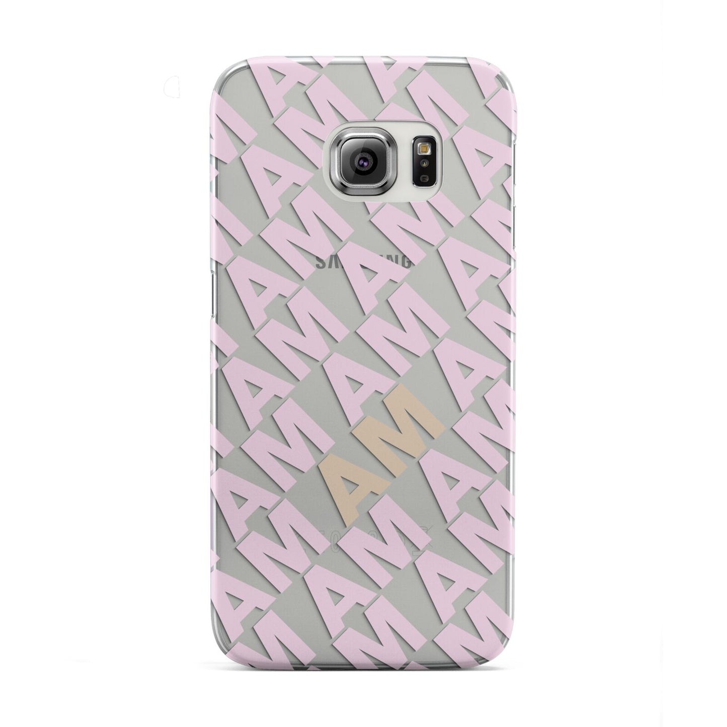 Personalised Diagonal Bold Initials Samsung Galaxy S6 Edge Case