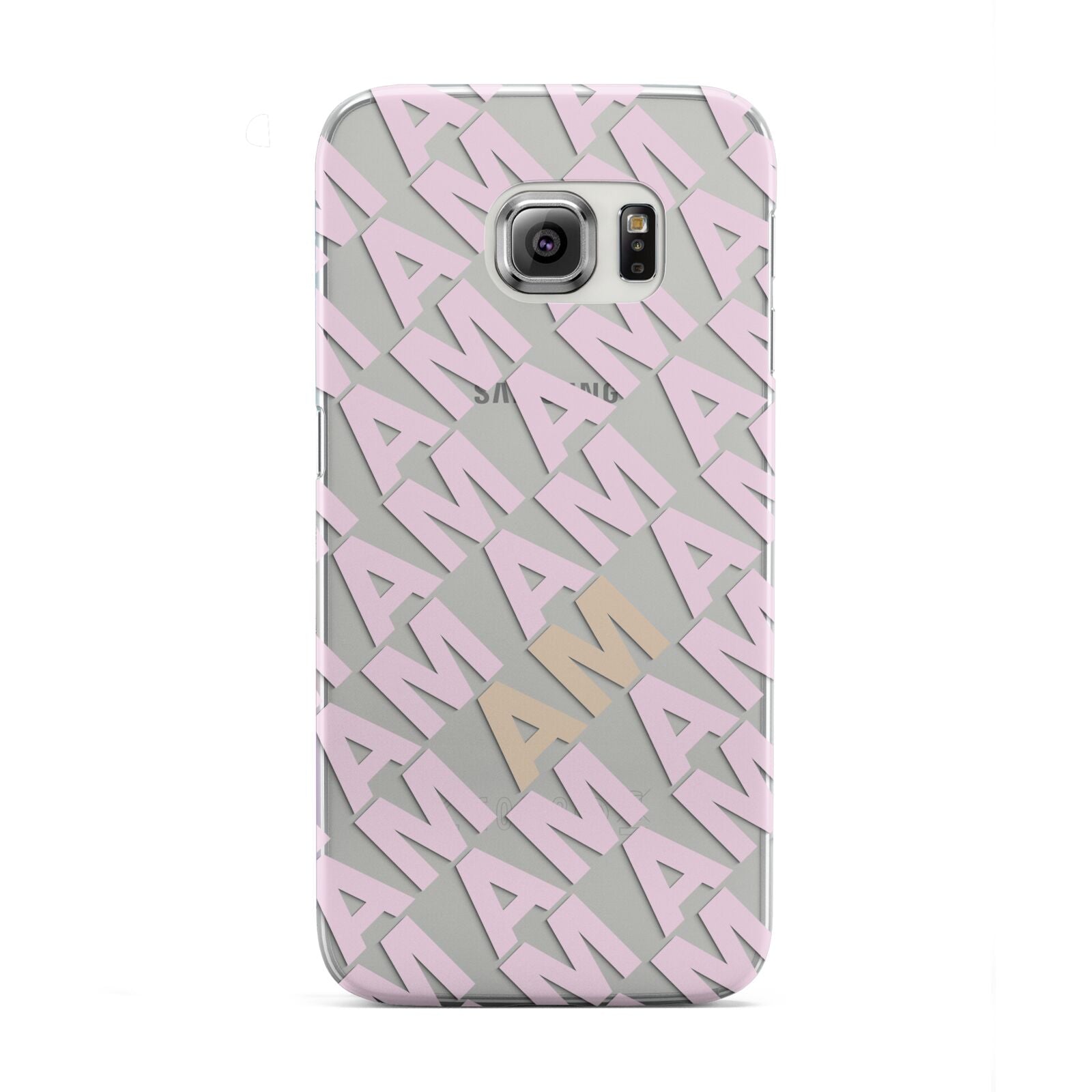 Personalised Diagonal Bold Initials Samsung Galaxy S6 Edge Case