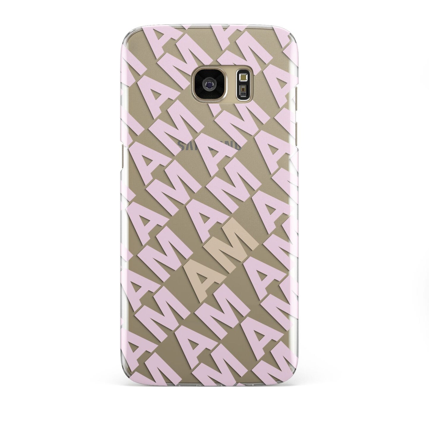 Personalised Diagonal Bold Initials Samsung Galaxy S7 Edge Case