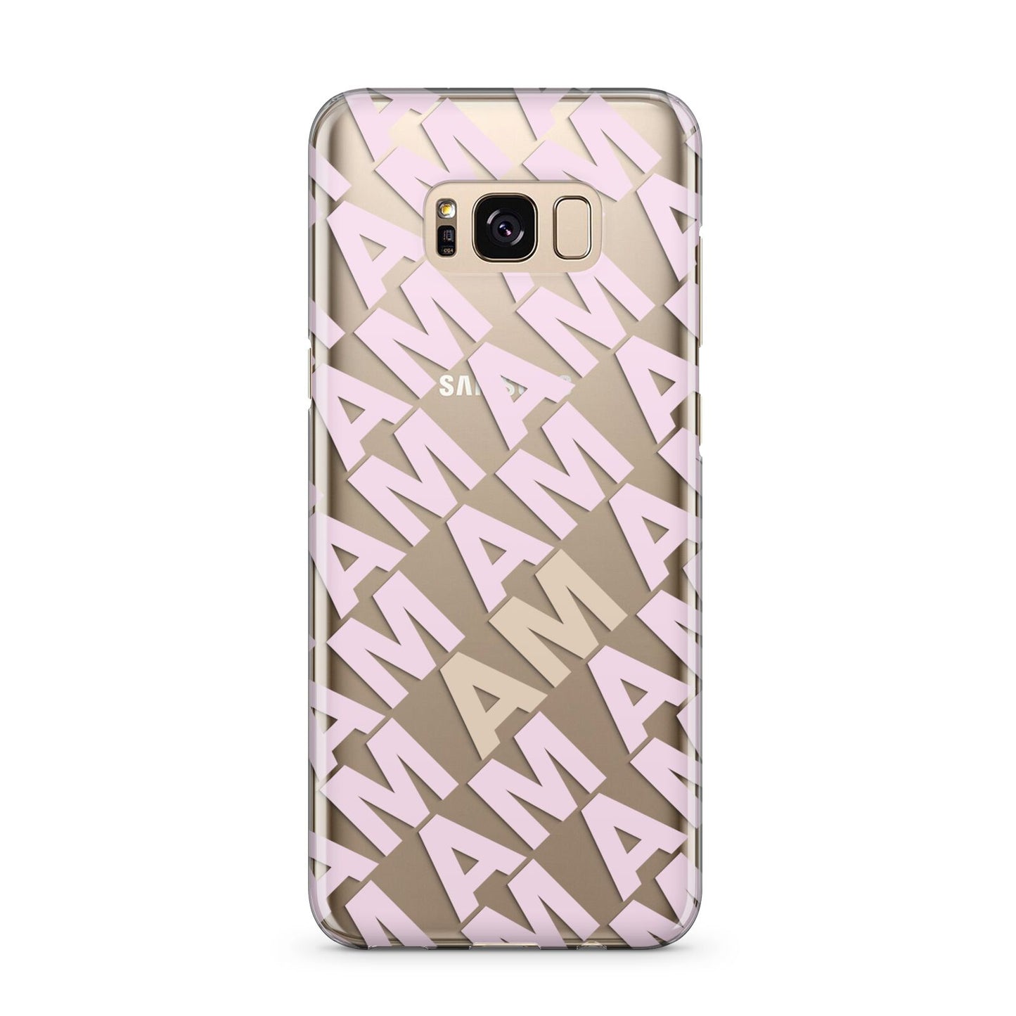 Personalised Diagonal Bold Initials Samsung Galaxy S8 Plus Case