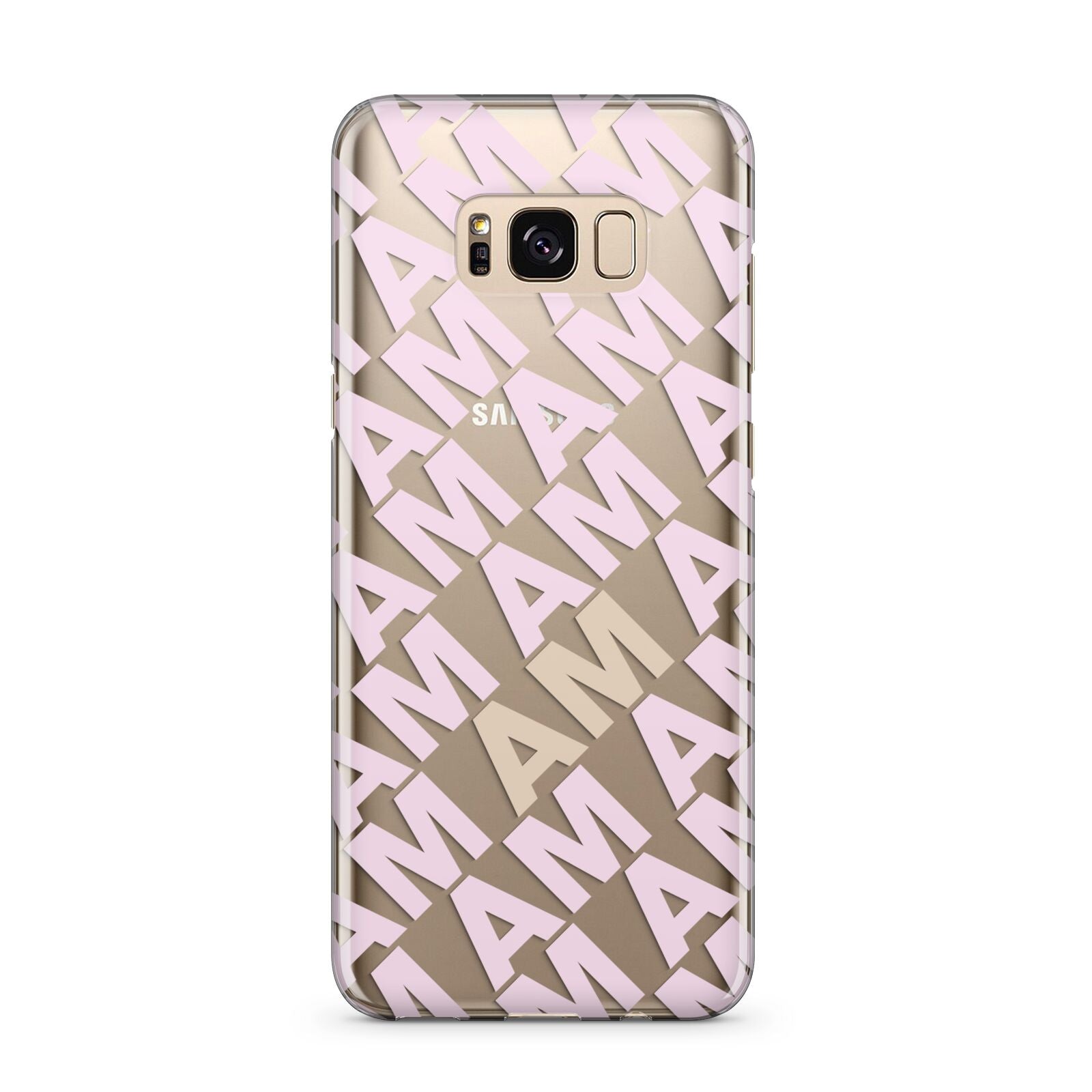 Personalised Diagonal Bold Initials Samsung Galaxy S8 Plus Case