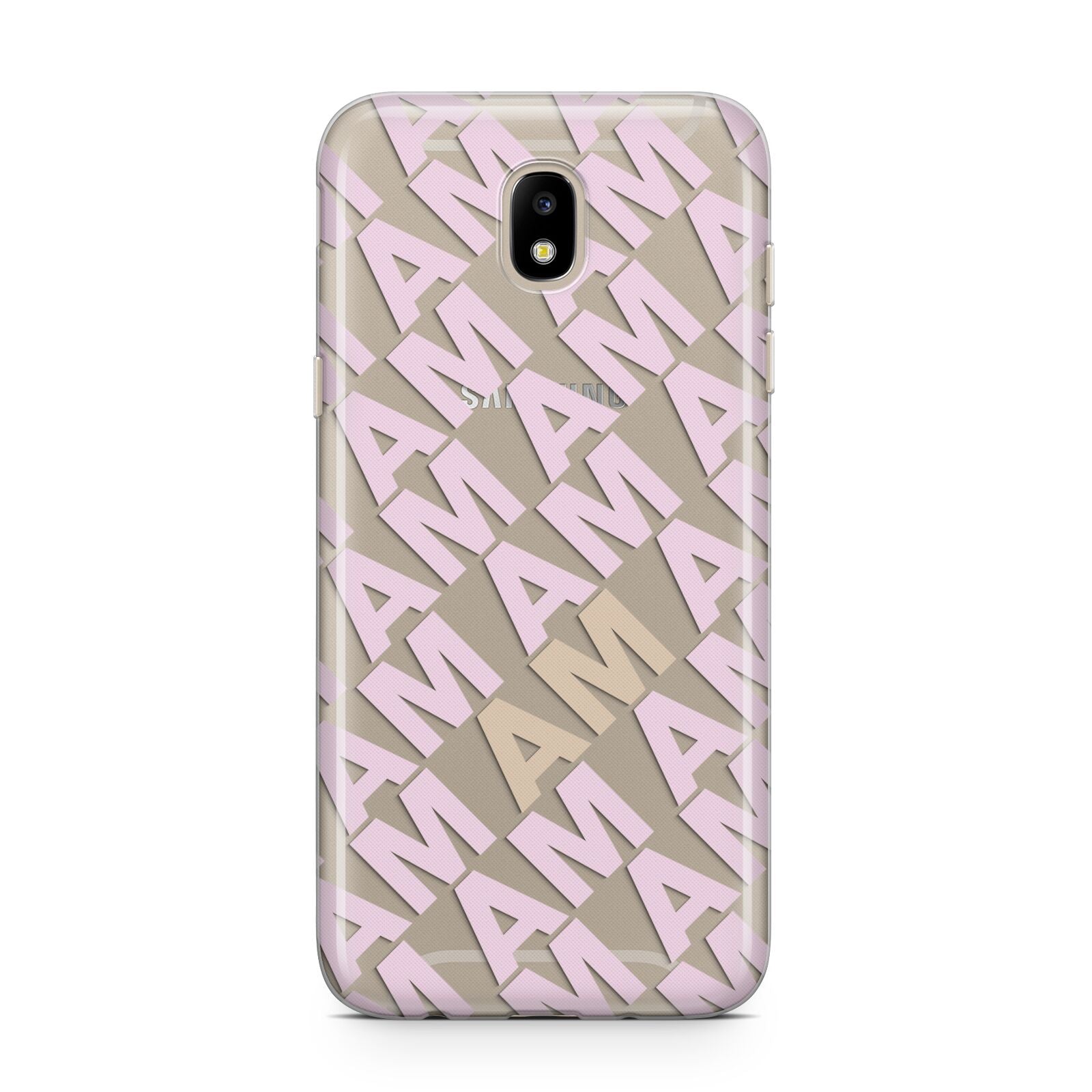 Personalised Diagonal Bold Initials Samsung J5 2017 Case
