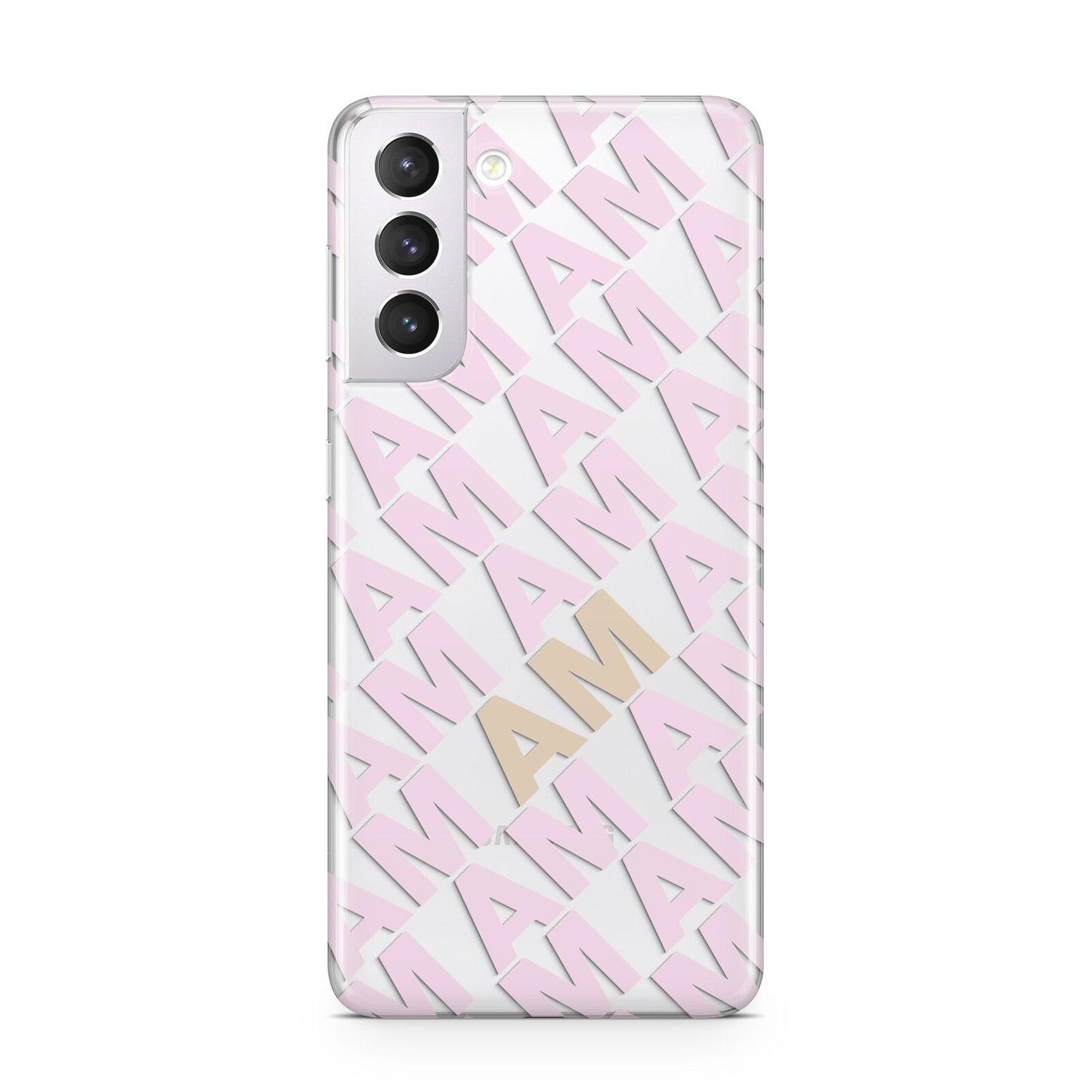 Personalised Diagonal Bold Initials Samsung S21 Case