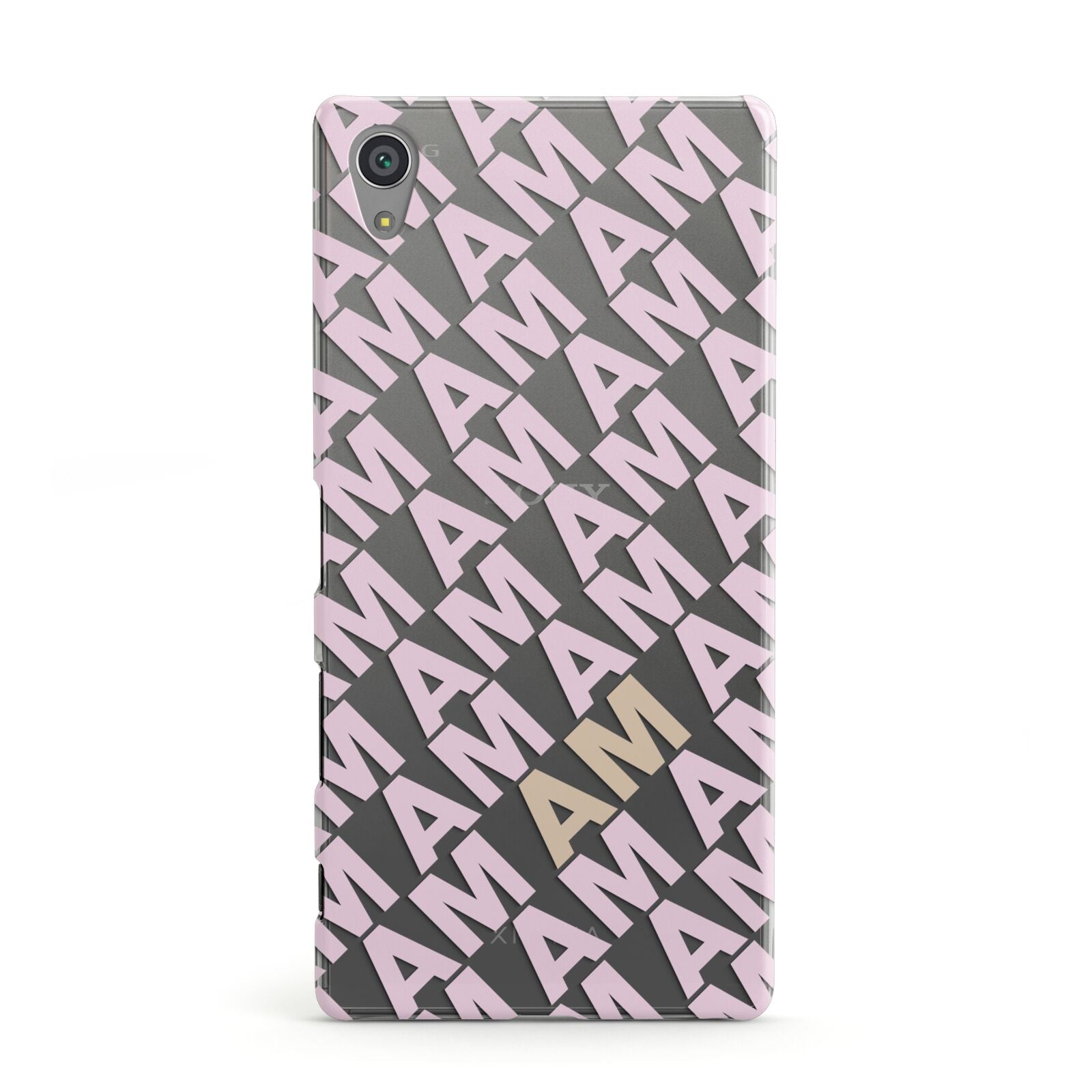 Personalised Diagonal Bold Initials Sony Xperia Case
