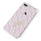 Personalised Diagonal Bold Initials iPhone 8 Plus Bumper Case on Silver iPhone Alternative Image