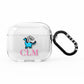 Personalised Dino Initials Clear AirPods Clear Case 3rd Gen