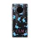 Personalised Dino Initials Clear Huawei Mate 30