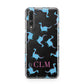 Personalised Dino Initials Clear Huawei P20 Pro Phone Case