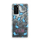 Personalised Dino Initials Clear Huawei P40 Phone Case