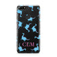 Personalised Dino Initials Clear Huawei Y7 2018