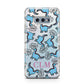 Personalised Dino Initials Clear Samsung Galaxy S10E Case