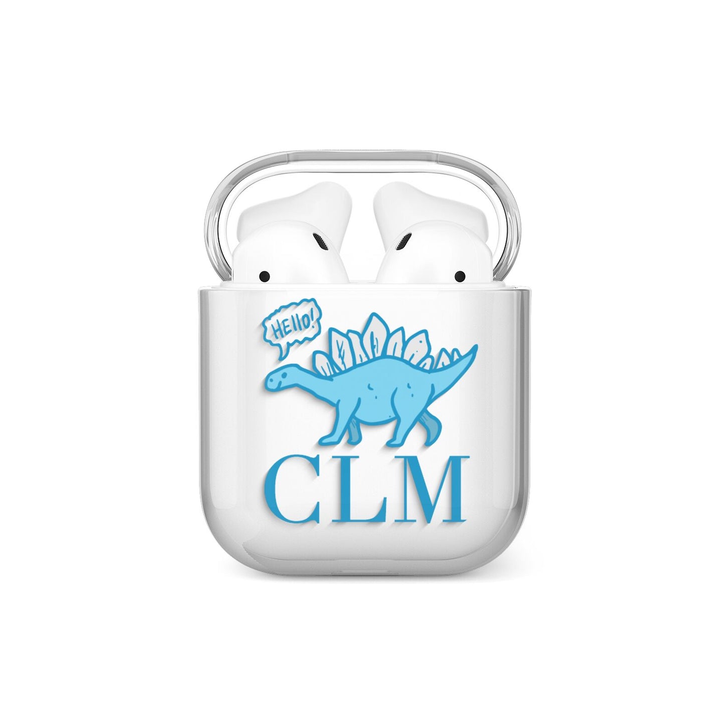 Personalised Dinosaur Initials AirPods Case