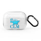 Personalised Dinosaur Initials AirPods Pro Clear Case