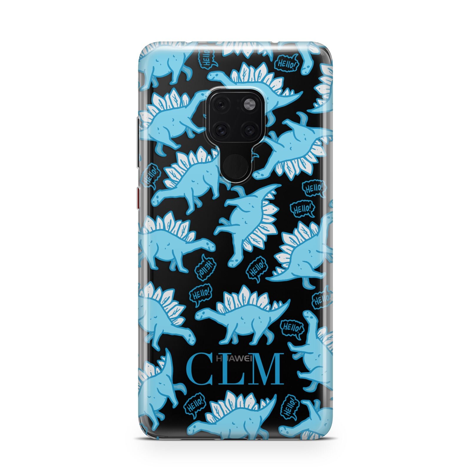 Personalised Dinosaur Initials Huawei Mate 20 Phone Case