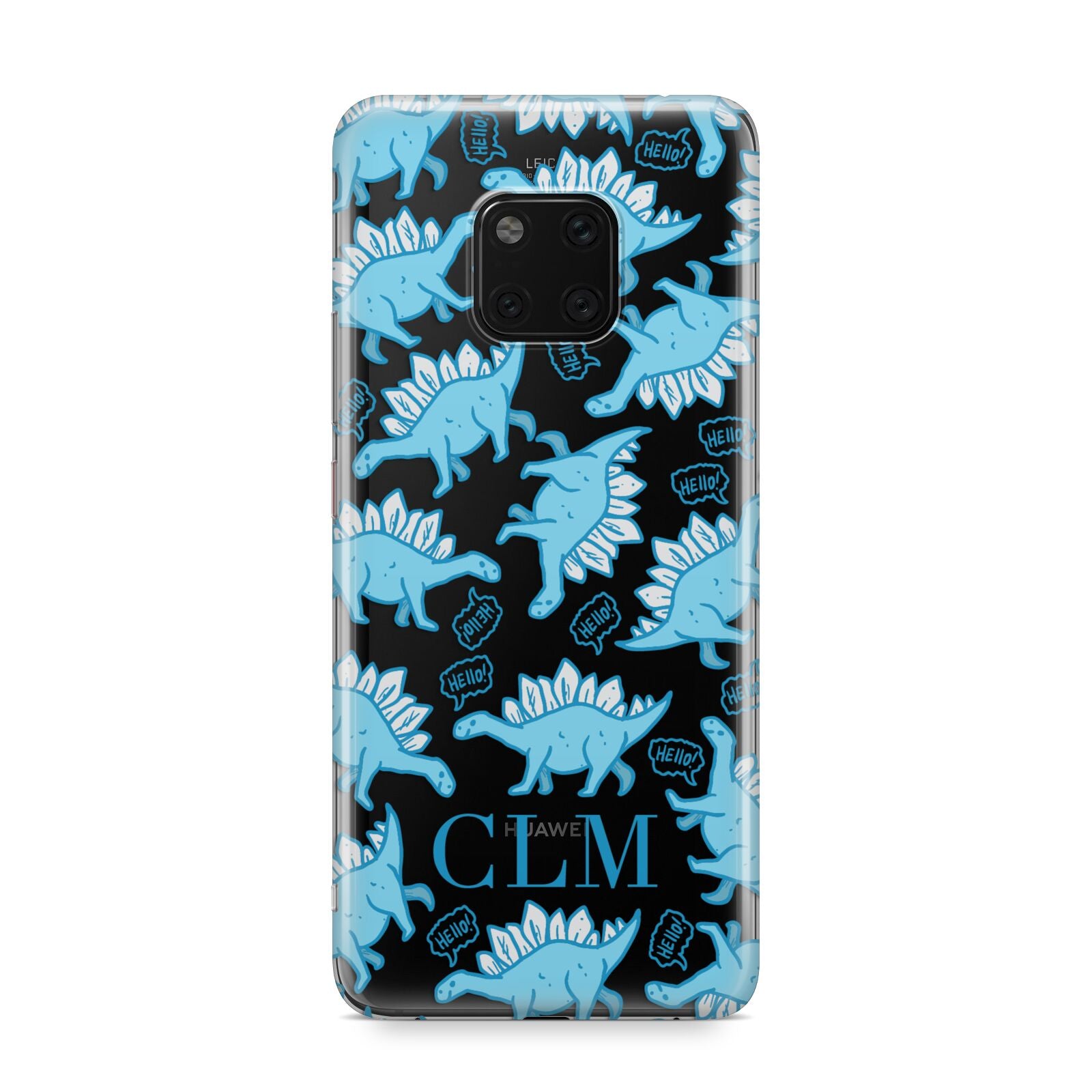Personalised Dinosaur Initials Huawei Mate 20 Pro Phone Case