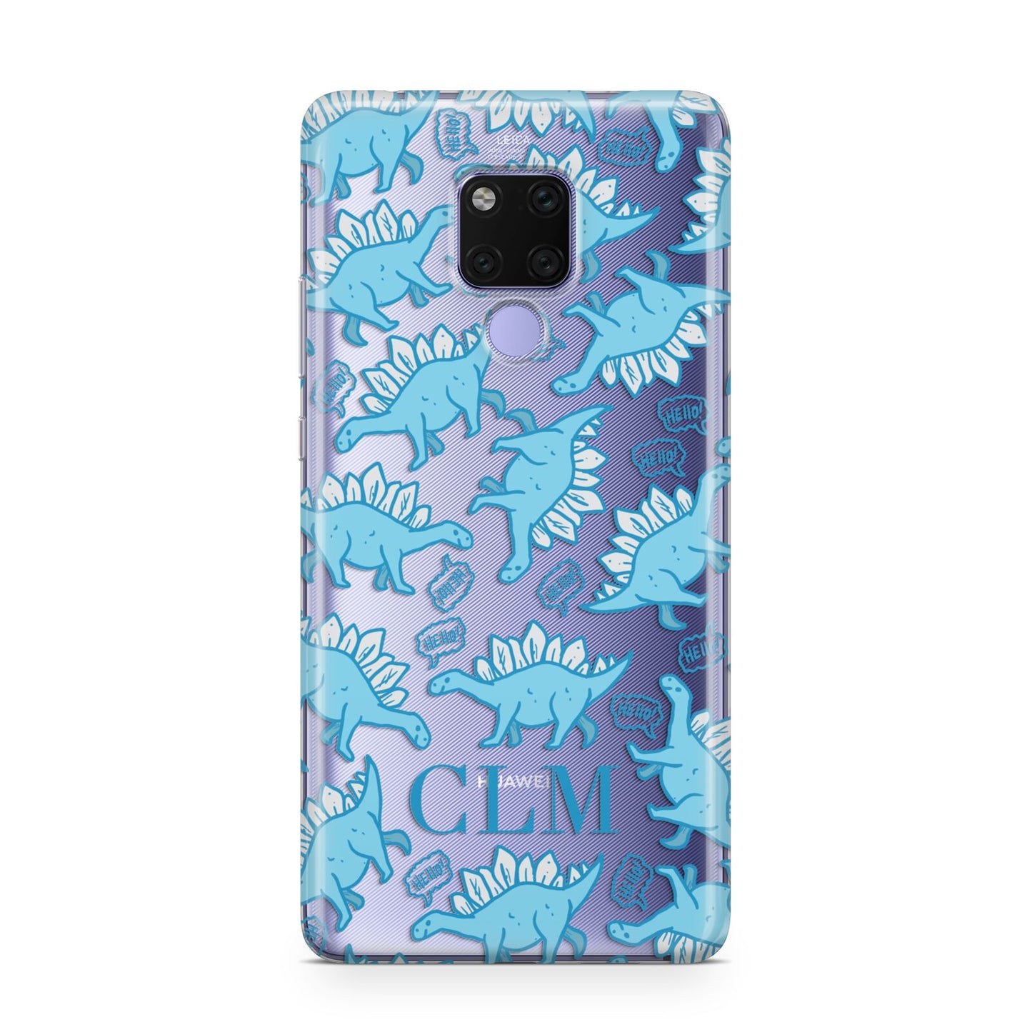 Personalised Dinosaur Initials Huawei Mate 20X Phone Case