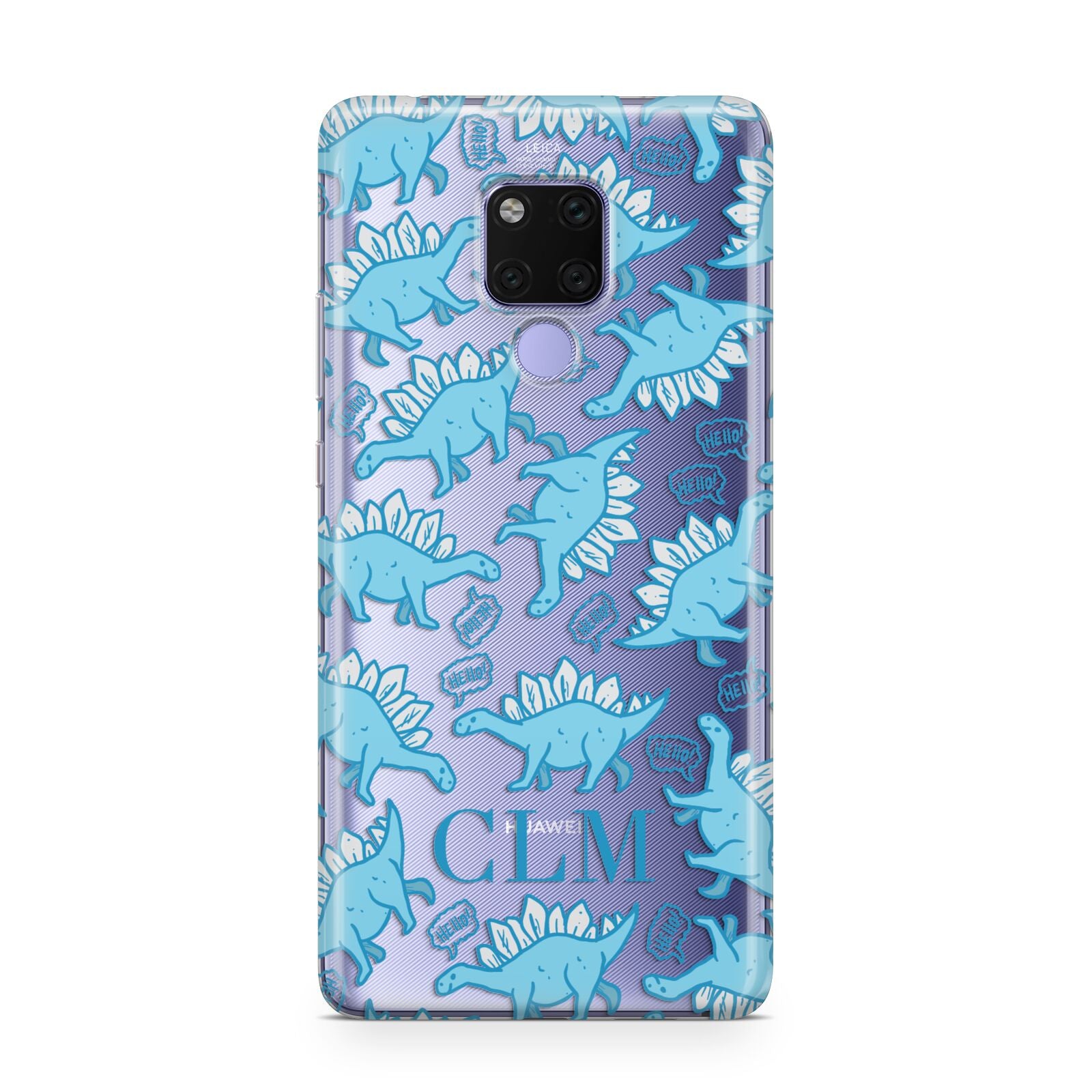 Personalised Dinosaur Initials Huawei Mate 20X Phone Case