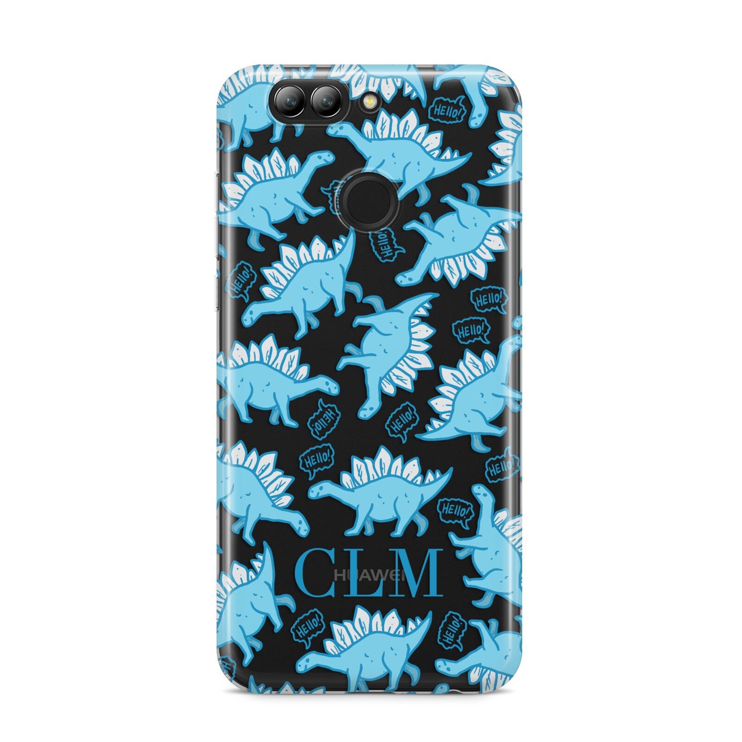 Personalised Dinosaur Initials Huawei Nova 2s Phone Case