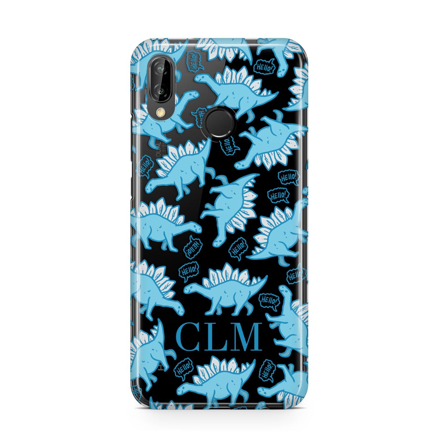 Personalised Dinosaur Initials Huawei P20 Lite Phone Case