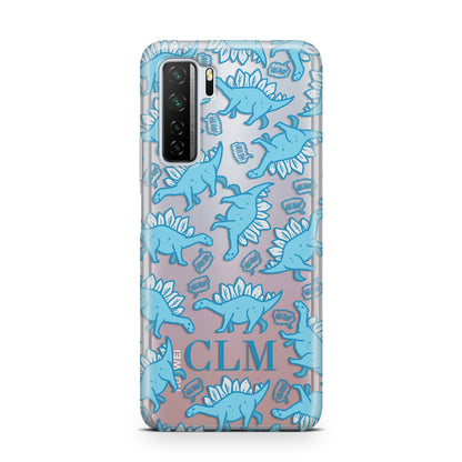 Personalised Dinosaur Initials Huawei P40 Lite 5G Phone Case
