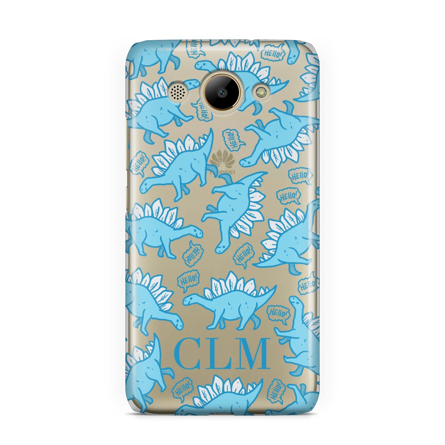Personalised Dinosaur Initials Huawei Y3 2017