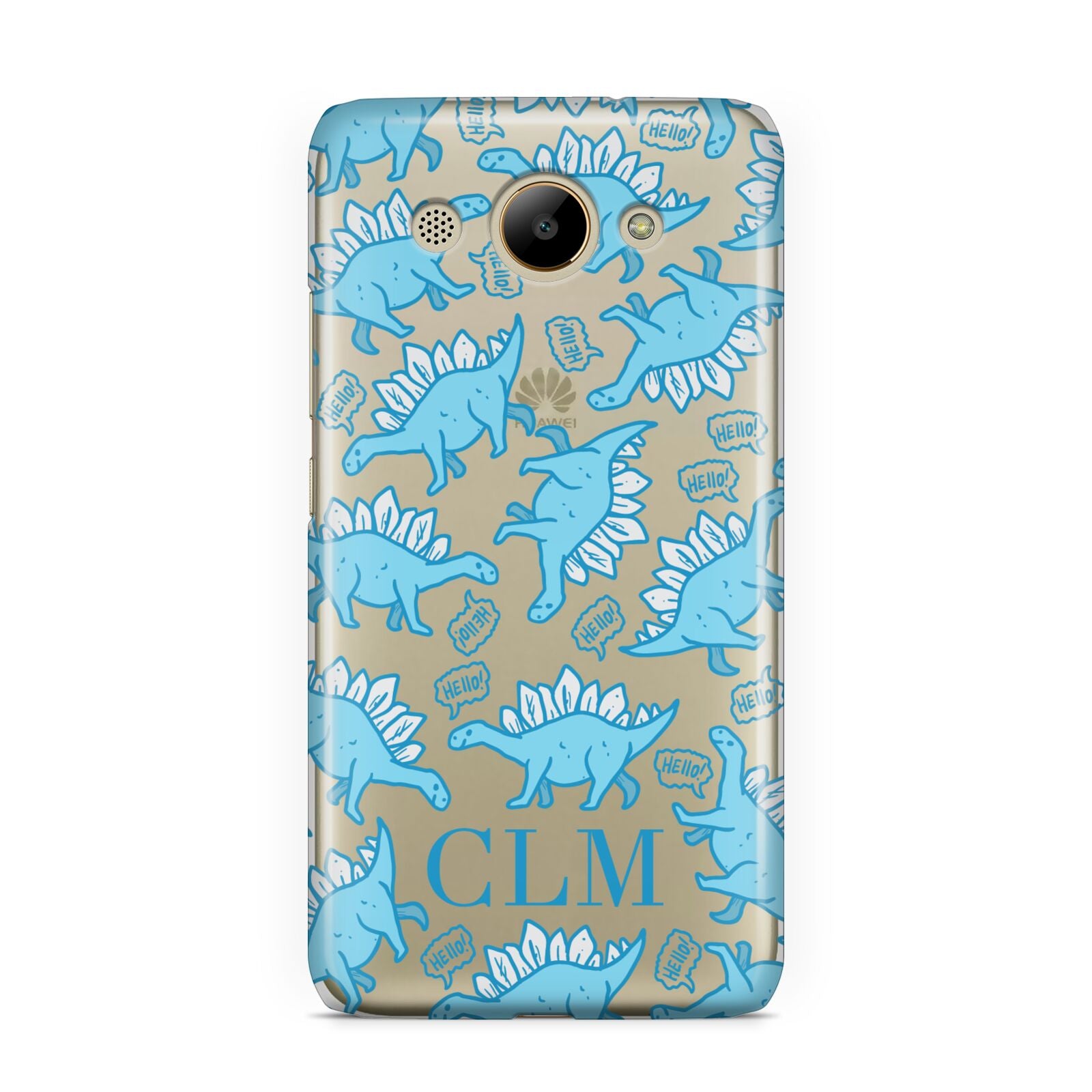 Personalised Dinosaur Initials Huawei Y3 2017