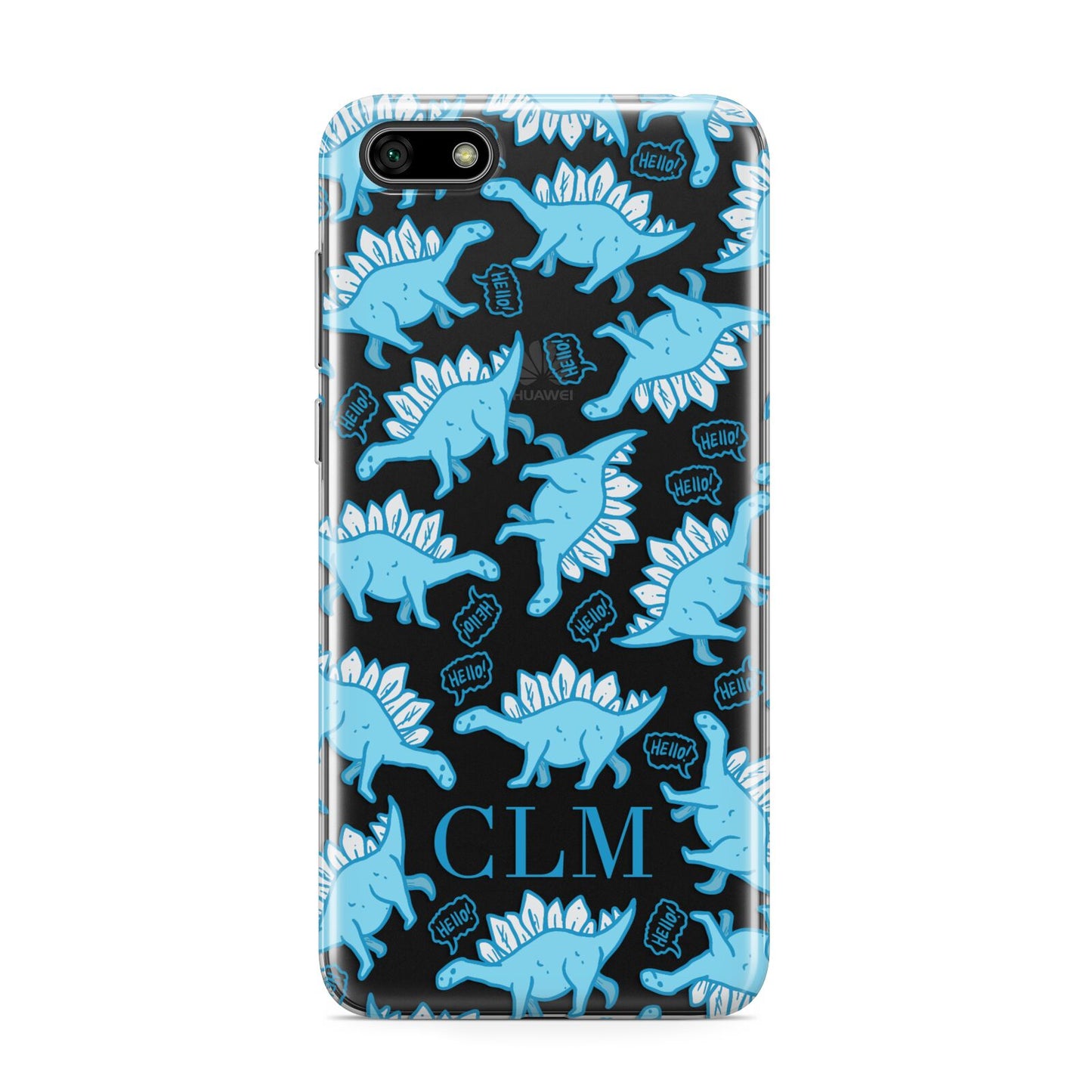 Personalised Dinosaur Initials Huawei Y5 Prime 2018 Phone Case