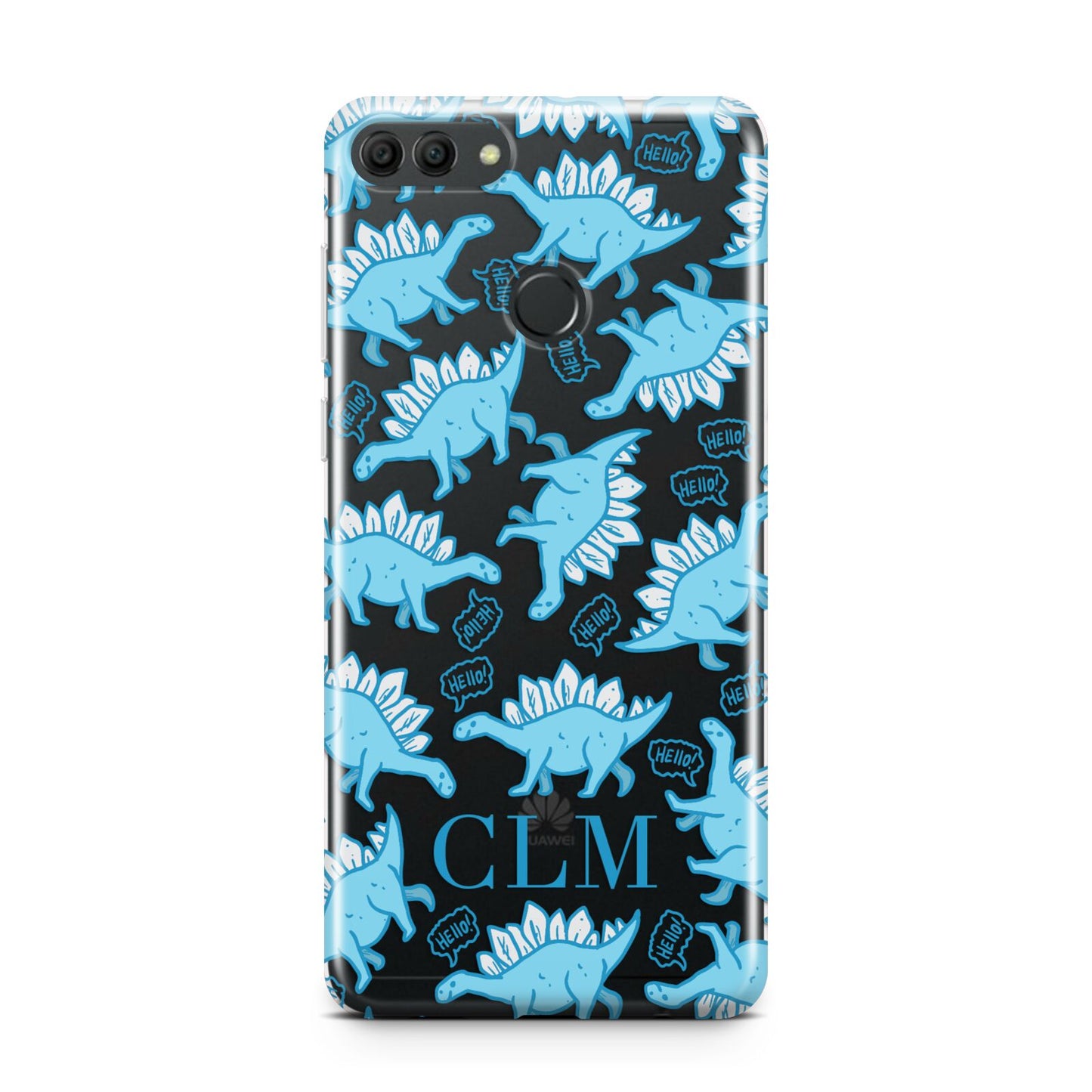 Personalised Dinosaur Initials Huawei Y9 2018