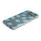 Personalised Dinosaur Initials Protective Samsung Galaxy Case Angled Image
