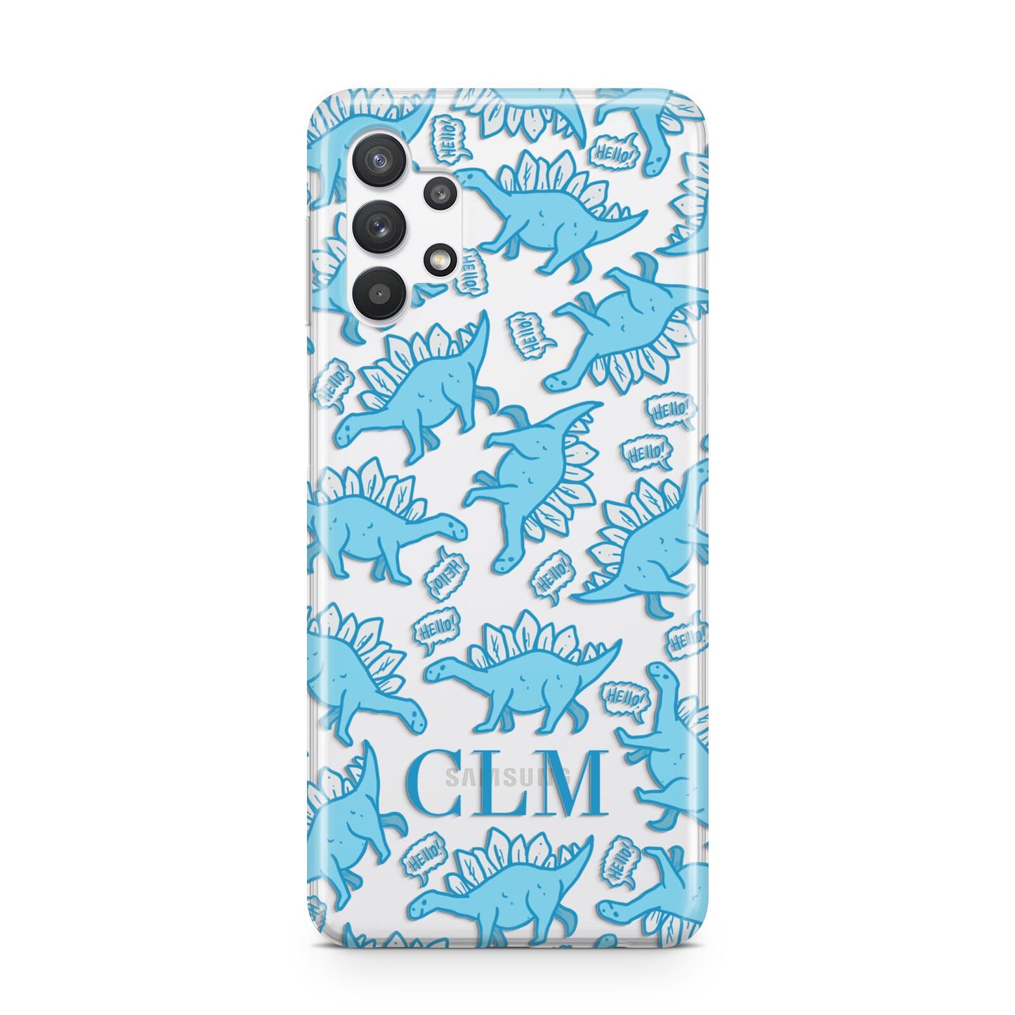 Personalised Dinosaur Initials Samsung A32 5G Case