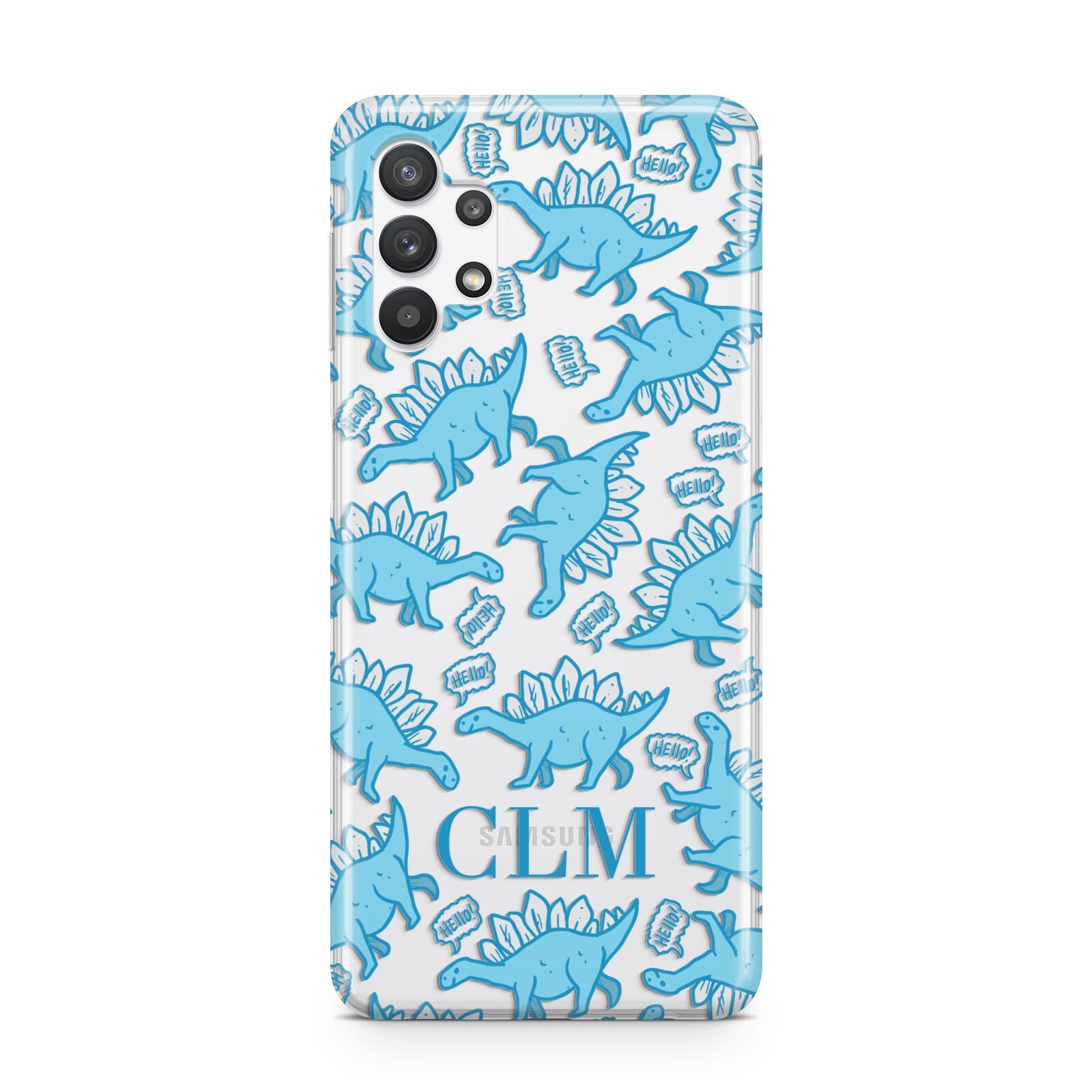 Personalised Dinosaur Initials Samsung A32 5G Case