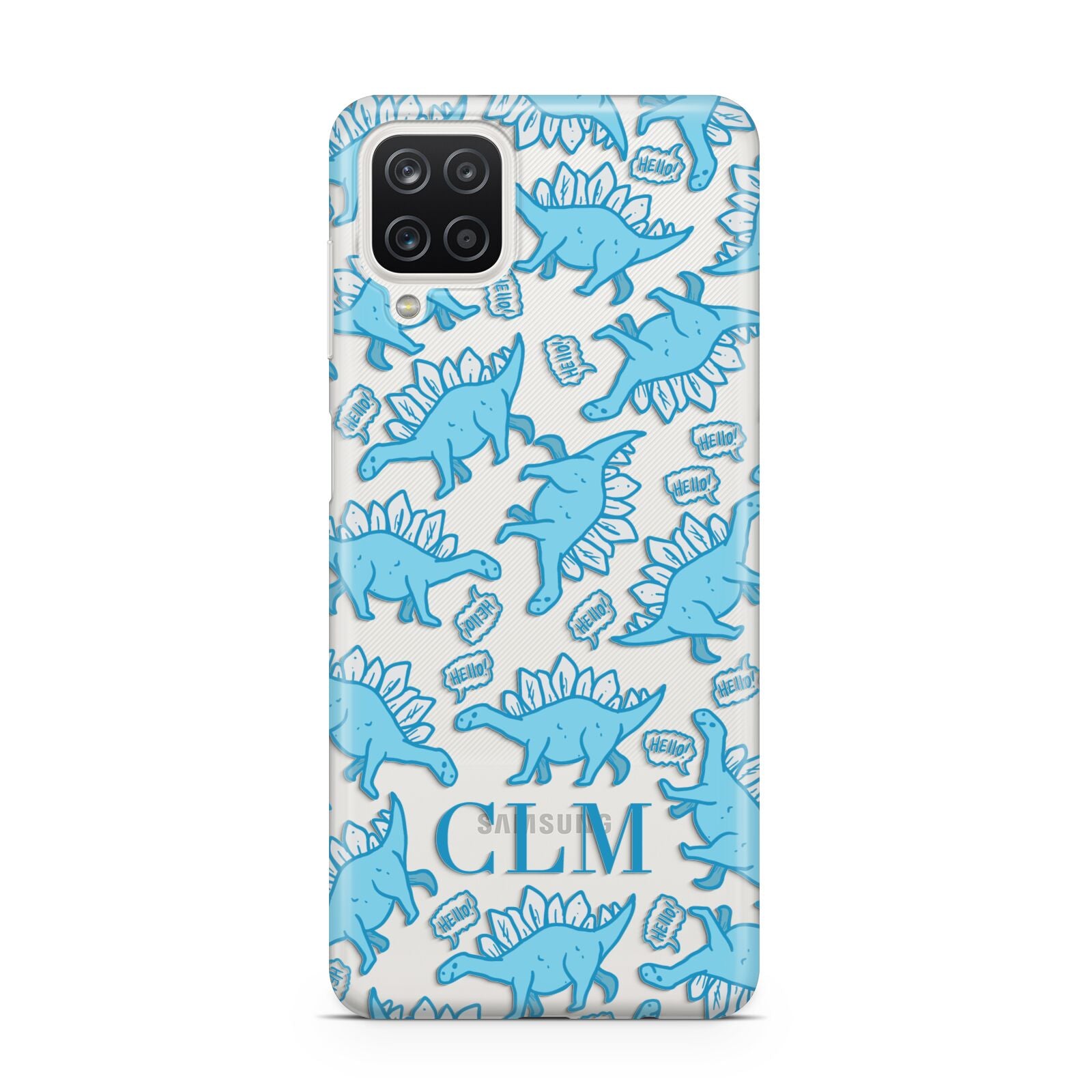 Personalised Dinosaur Initials Samsung M12 Case