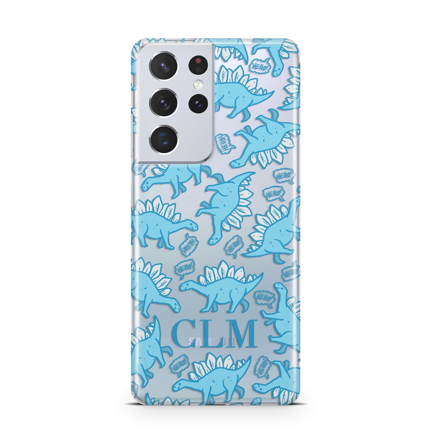 Personalised Dinosaur Initials Samsung S21 Ultra Case